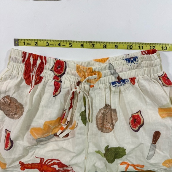 New Petal & Pup Bailey Rose Hampton Short Set Ivory Bon Appetit - Picture 11 of 11